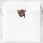 Die Sibyl-Aufkleberrunde Runder Aufkleber (Tasche)