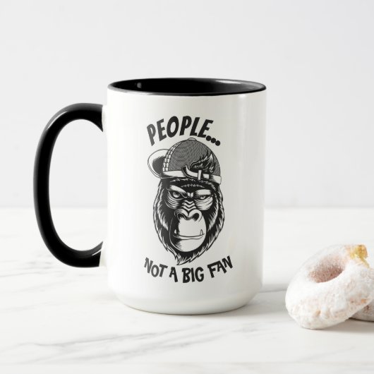 die sich bald erholen werden, Black Ape Tasse (Mit Donut)