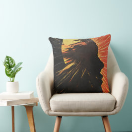 Die sich verändernde Sonne | Metaphysische Gesicht Kissen