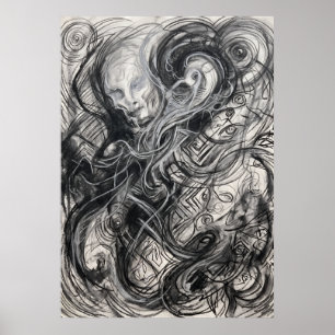 Die sich windende Spirale der spirituellen Erinner Poster
