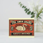 Die Sicherheit der Marke Swan stimmt überein Postkarte (Stehend Vorderseite)