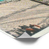 Die Sicht auf das Schwimmgebiet Poster (Ecke)