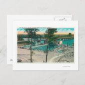 Die Sicht auf das Schwimmgebiet Postkarte (Vorne/Hinten)