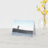 Die Sicht der George Washington Bridge auf den Hud Karte (Gelbe Blume)