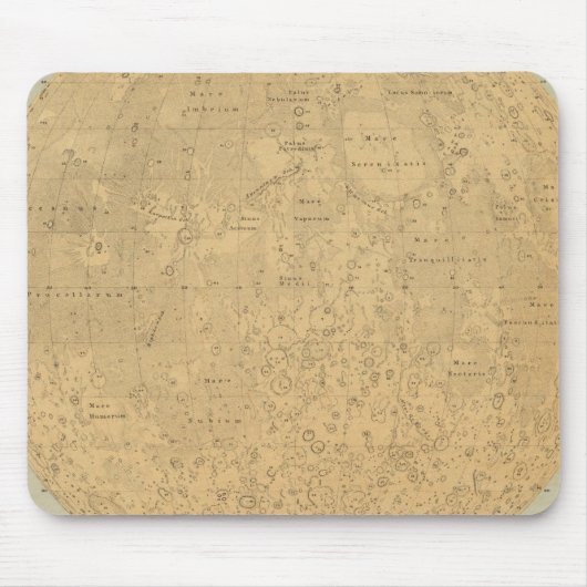 Die sichtbare Seite der Mondoberfläche Mousepad (Vorne)