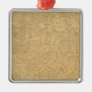 Die sichtbare Seite des Lageplans des Mondes Ornament Aus Metall