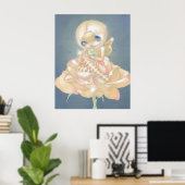 Die Sick Rose ART PRINT Fantasy Fee Blume Poster (Heimbüro)