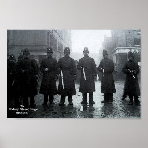 Die Sidney-Straßen-Belagerung 1911 Poster