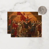 Die sieben Archangels von Massimo Stanzione Mitteilungskarte (Vorderseite/Rückseite Beispiel)