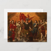 Die sieben Archangels von Massimo Stanzione Postkarte (Vorne/Hinten)