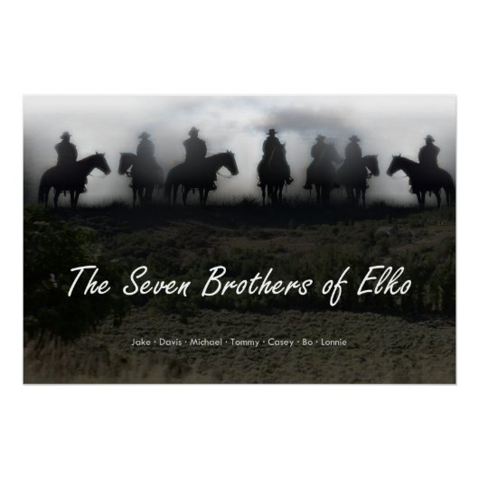 Die sieben Brüder von Elko Glossy Poster (Vorderseite)