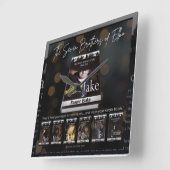 Die sieben Brüder von Elko Wall Quadratische Wanduhr (Winkel)