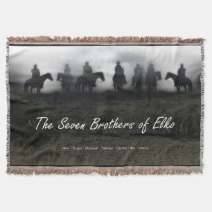 Die Sieben Brüder von Elko-Wurfdecke Decke