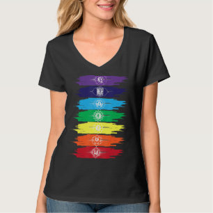 Die sieben Chakra des menschlichen Körpers T-Shirt