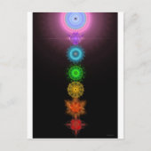 Die sieben Chakras Postkarte (Vorderseite)