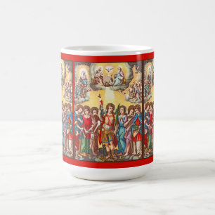 Die Sieben Erzengel (CP 001; Chromolithographie) Kaffeetasse