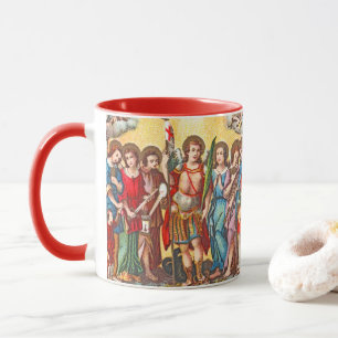 Die Sieben Erzengel (CP 001; Chromolithographie) Tasse
