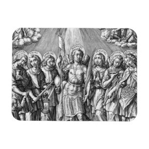 Die Sieben Erzengel (M 034; Stich) Magnet