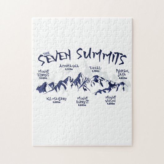 Die sieben Gipfel des Berges Puzzle (Vertikal)