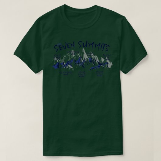 Die sieben Gipfel des Berges T-Shirt (Design vorne)