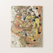 Die sieben Götter im Schatzschiff Puzzle (Vertikal)