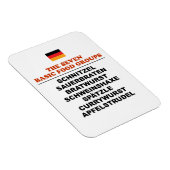 Die sieben Grundnahrungsmittelgruppen Lustiges Deu Magnet (Rechte Seite)