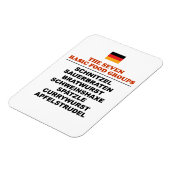 Die sieben Grundnahrungsmittelgruppen Lustiges Deu Magnet (Linke Seite)