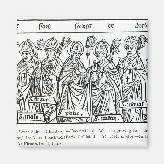 Die sieben Heiligen der Bretagne Magnet (Vorne)