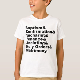 Die sieben Heiligen des Christentums und des Katho T-Shirt