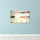 Die sieben himmlischen Kühe und der heilige Stier Leinwanddruck (Insitu (Holzboden))