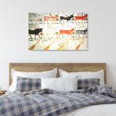 Die sieben himmlischen Kühe und der heilige Stier Leinwanddruck (Insitu (Schlafzimmer))