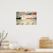 Die sieben himmlischen Kühe und der heilige Stier Poster (Küche)