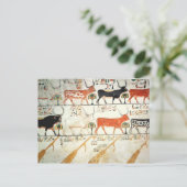 Die sieben himmlischen Kühe und der heilige Stier Postkarte (Stehend Vorderseite)