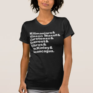 Die sieben höchsten Berge auf jedem Kontinent T-Shirt