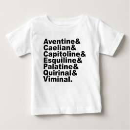 Die sieben Hügel Roms, berühmt durch die Geschicht Baby T-shirt