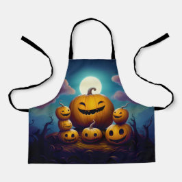 Die sieben Kürbis lachen zu Halloween Schürze