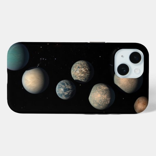 Die sieben Planeten der Erdgröße von Trappist-1 Case-Mate iPhone Hülle (Rückseite (Horizontal))
