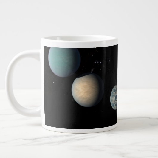 Die sieben Planeten der Erdgröße von Trappist-1 Jumbo-Tasse (Links)