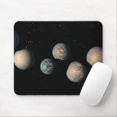 Die sieben Planeten der Erdgröße von Trappist-1 Mousepad (Mit Mouse)