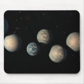 Die sieben Planeten der Erdgröße von Trappist-1 Mousepad (Vorne)