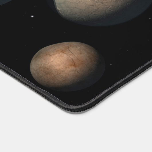 Die sieben Planeten der Erdgröße von Trappist-1 Schreibtischunterlage (Ecke)