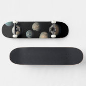 Die sieben Planeten der Erdgröße von Trappist-1 Skateboard (Horizontal)