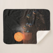 Die sieben Planeten von Trappist-1 sind im Orbit u Sherpadecke (Vorderseite (Horizontal))