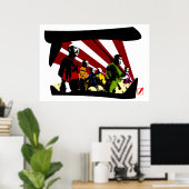 Die sieben poster (Heimbüro)