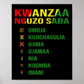 Die sieben Prinzipien von Kwanza - Nguzo Saba Poster (Vorne)
