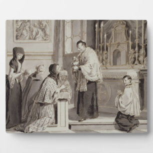 Die sieben Sacramente: Kommunion, 1779 (Stift, bra Fotoplatte