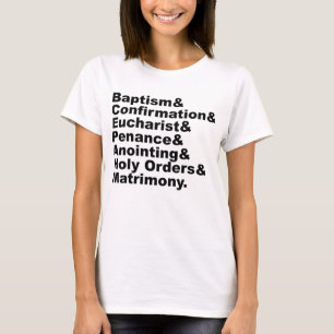 Die sieben Sakramente des Christentums und des Kat T-Shirt