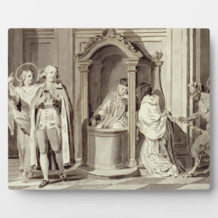 Die sieben Sakramente: Geständnis, 1779 (Stift, br Fotoplatte