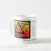 Die sieben Schäfer von Israel-Tasse Kaffeetasse (Vorderseite Links)
