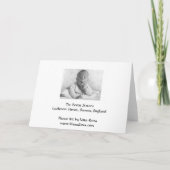 Die sieben Schwestern, Cuckmere Hafen, Sussex Karte (Rückseite)